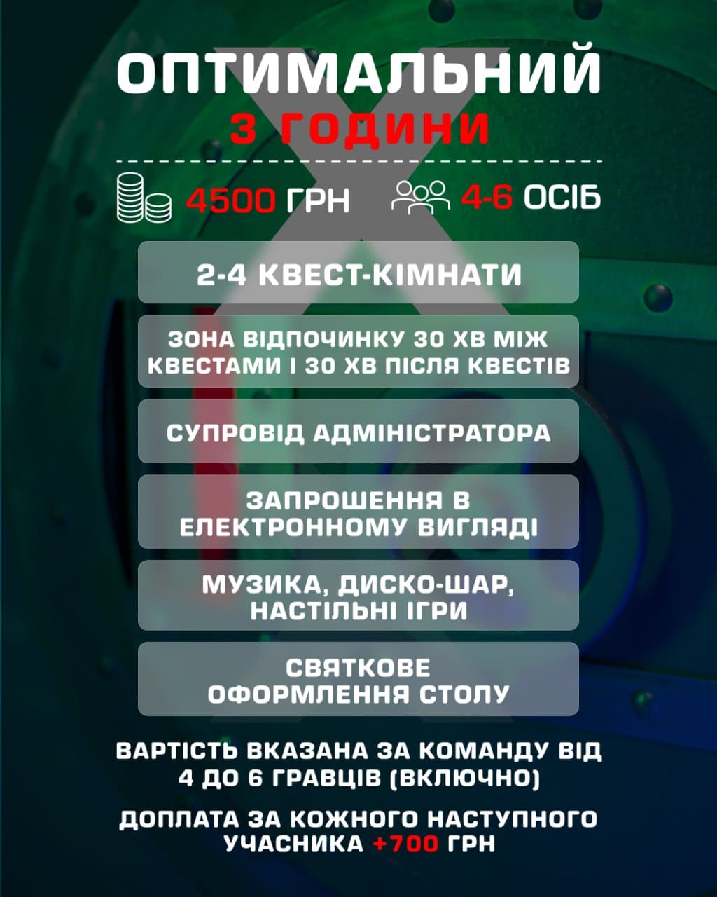 День рождения под ключ. Комната отдыха RelaXroom Днепр